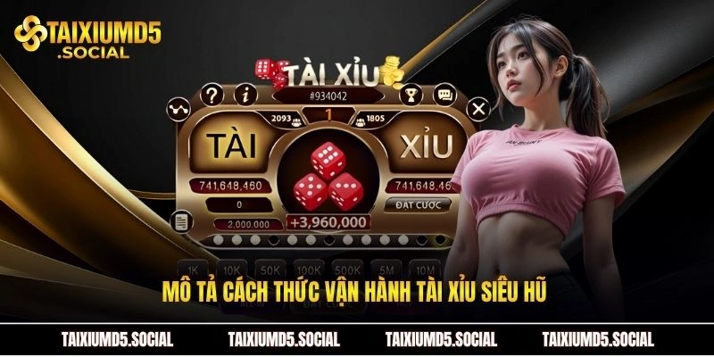 Mô tả cách thức vận hành tài xỉu siêu hũ