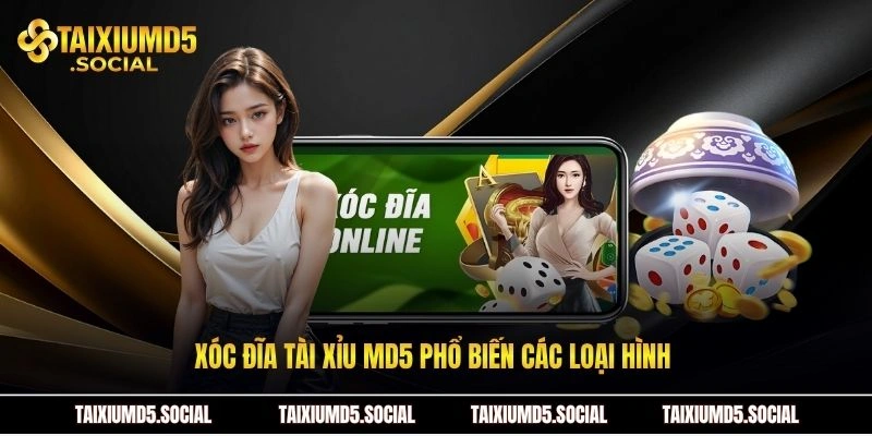 Xóc đĩa Tài xỉu MD5 phổ biến các loại hình